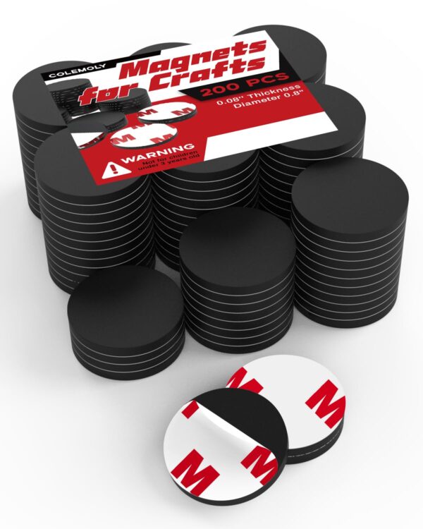 Black Matte Iron Magnet Board with Adhesive Backing